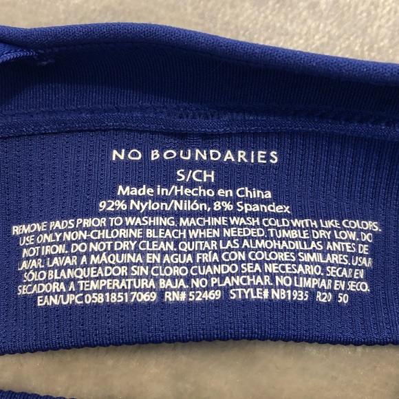 NWT No Boundaries Strappy Cami Bra - Picture 6 of 7